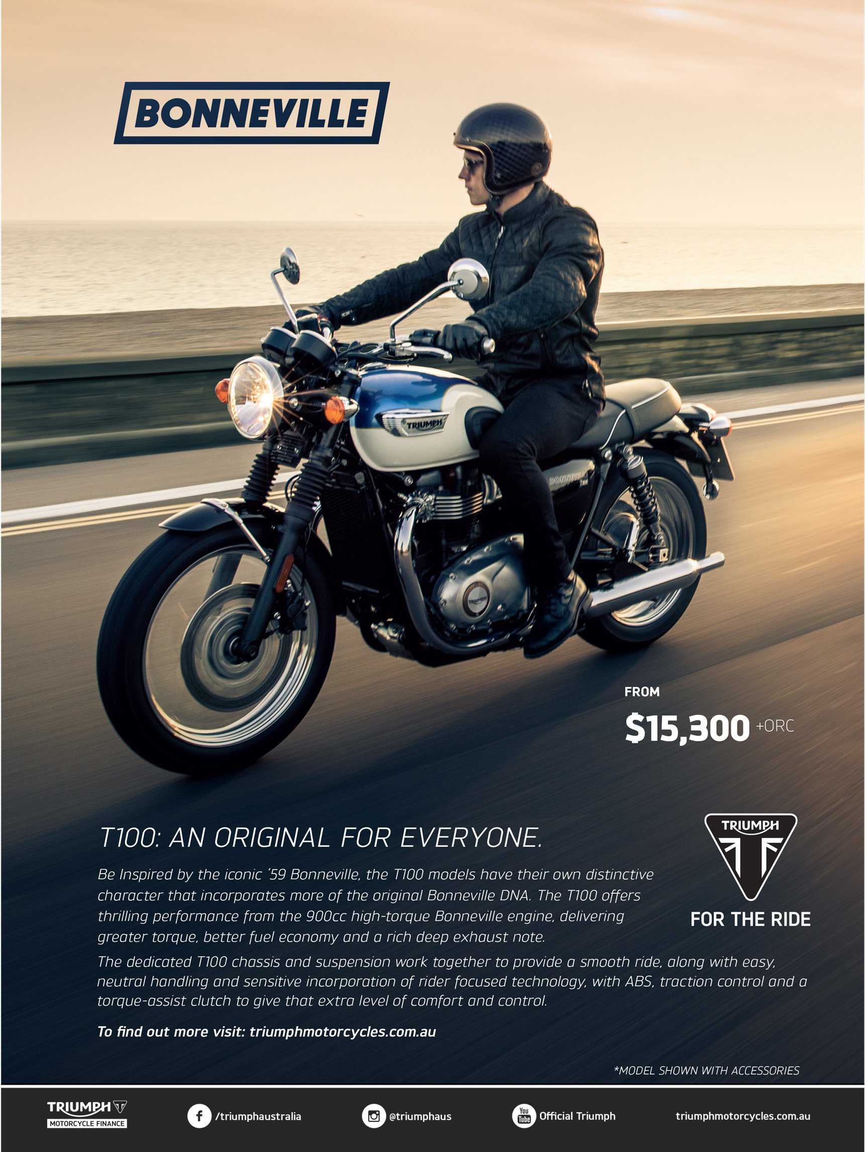 Graphic Design ad for Triumph  - "Return of the Cafe Racer"